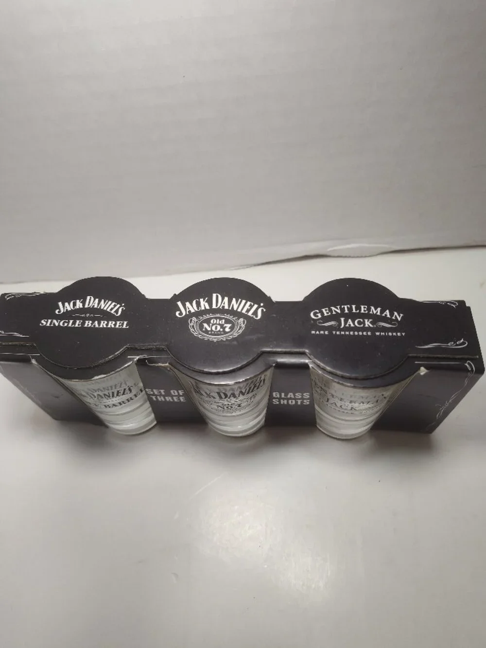 Jack Daniel's Shot Glass Set of 3 New Sealed Single Barrel Old No 7 Gentleman